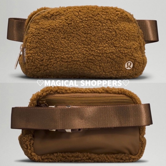 lululemon athletica Handbags - 🍋 LULULEMON | Everywhere Belt Bag 1L Fleece in Burnt Caramel NWT